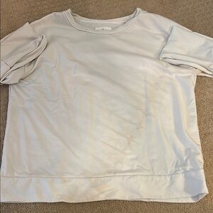 Aerie Tan Boxy Short Sleeve Sweatshirt